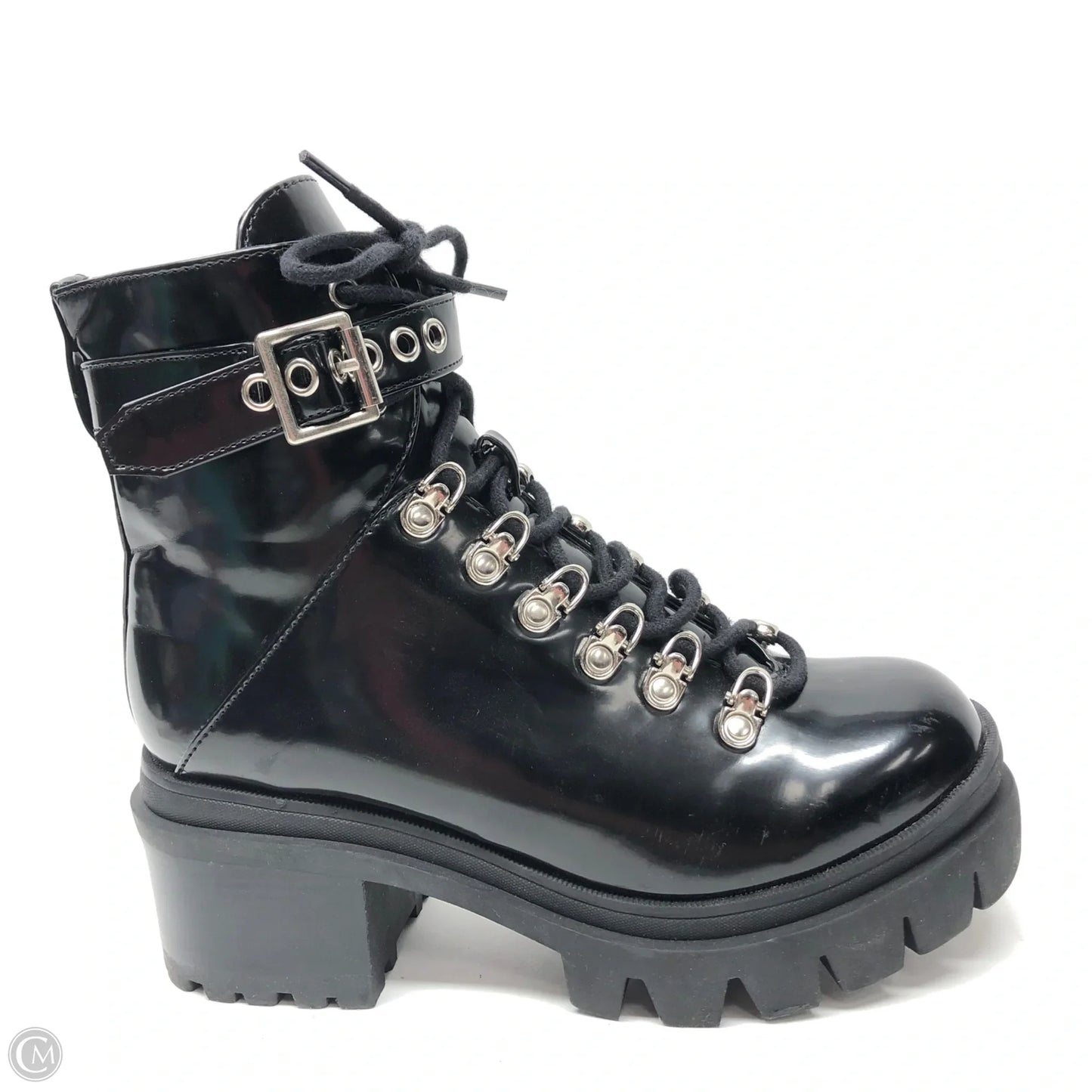 Boots Combat By Jeffery Campbell In Black, Size: 6.5