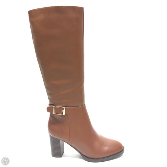 Boots Knee Heels By Giani Bernini In Brown, Size: 7