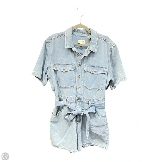 Romper By Universal Thread In Blue Denim, Size: 16