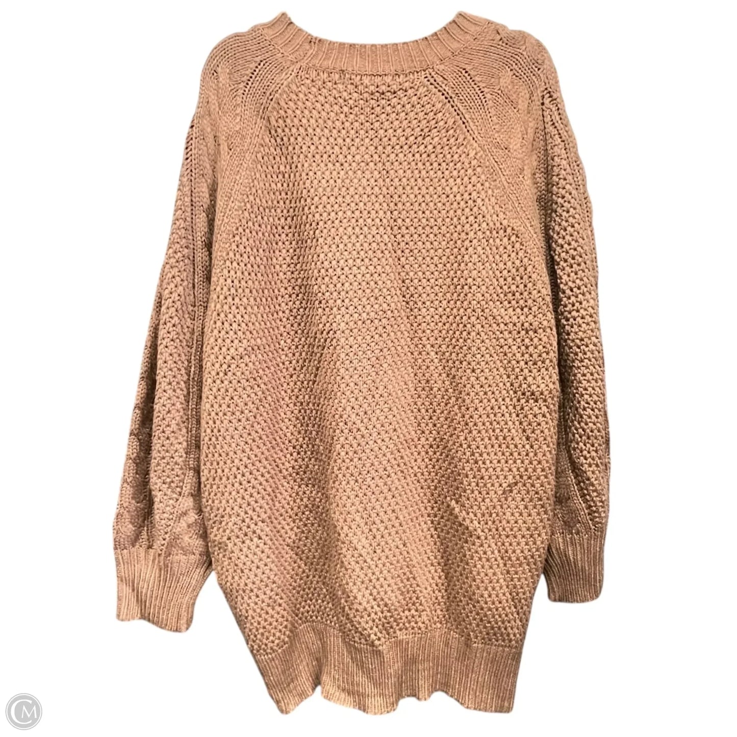 Dress Sweater By Clothes Mentor In Brown, Size: Xl
