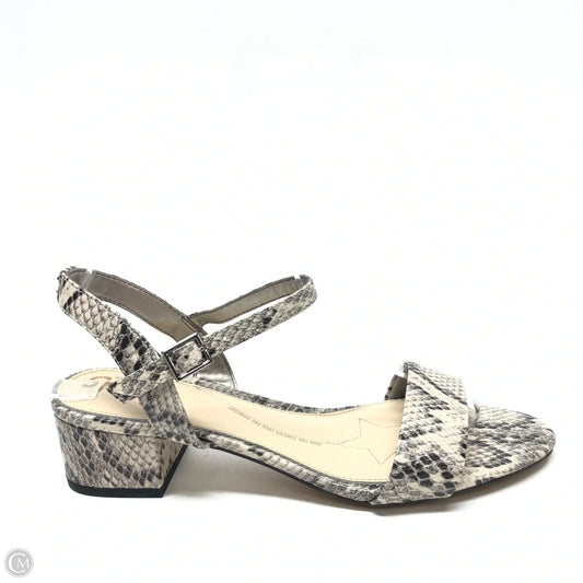 Sandals Heels Block By Circus By Sam Edelman In Snakeskin Print, Size: 8