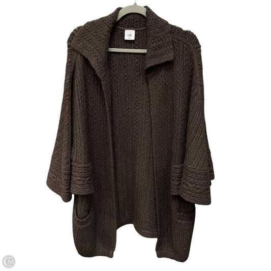 Sweater Cardigan By Cabi In Brown, Size: S