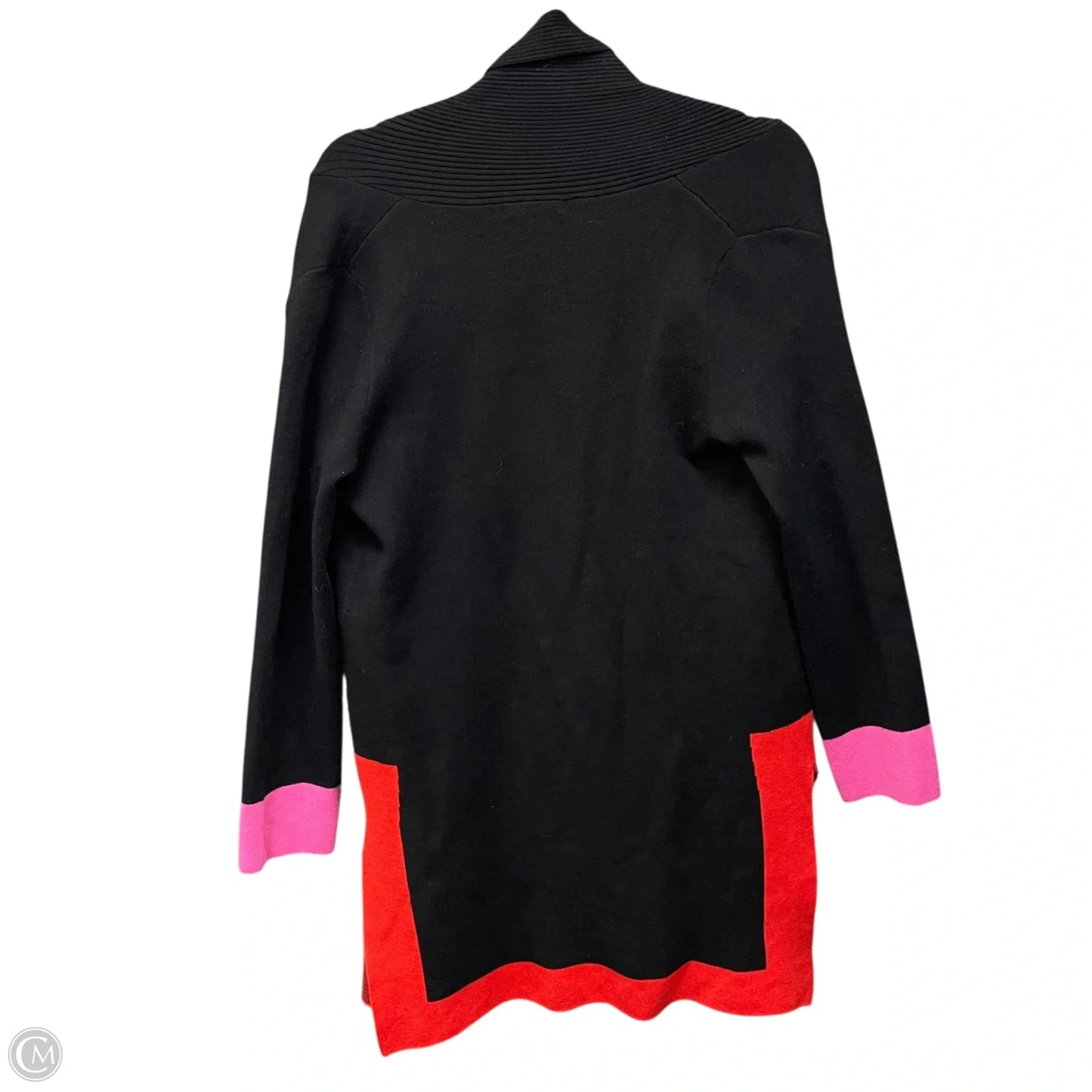 Sweater Cardigan By Clothes Mentor In Black & Red, Size: Xs