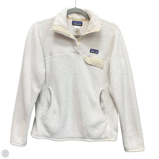 Sweatshirt Collar By Patagonia In Ivory, Size: S