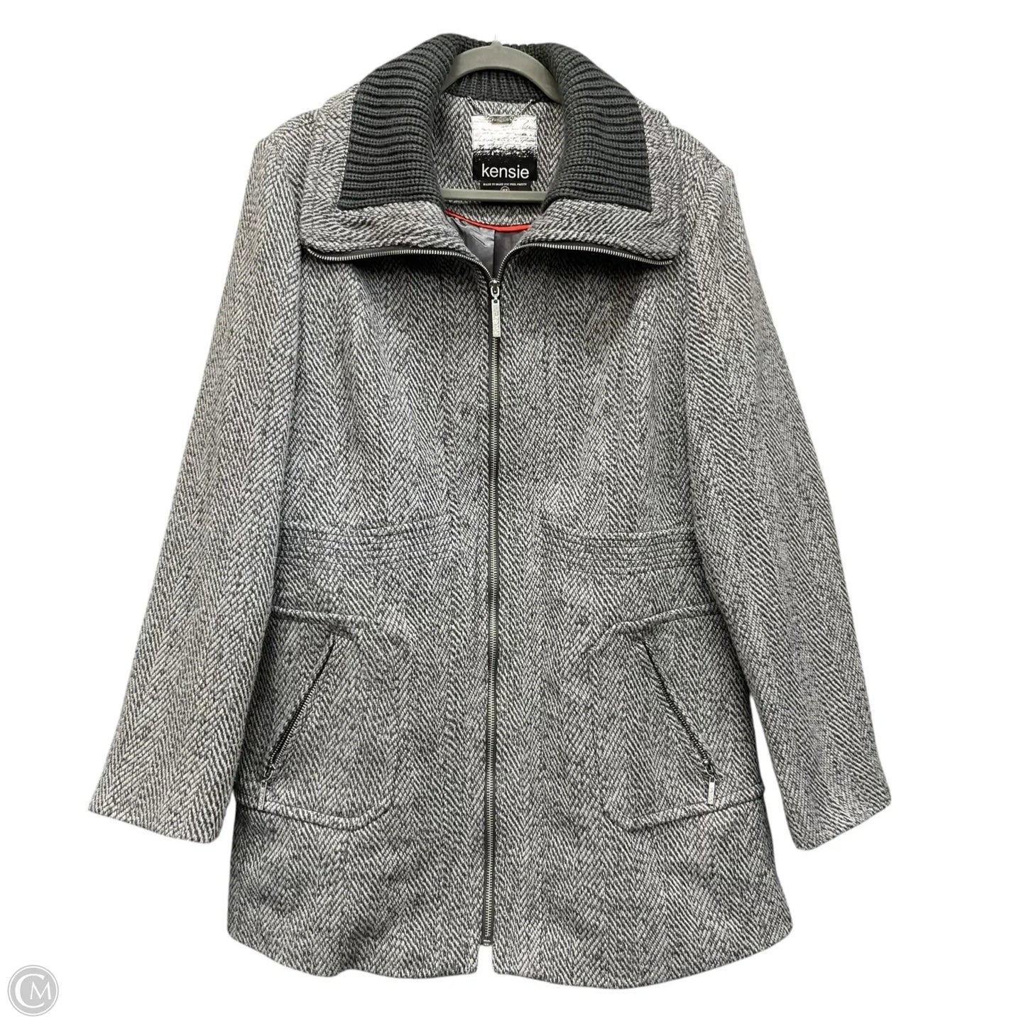 Coat Other By Kensie In Grey, Size: Xl