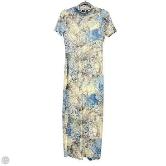 Dress Casual Maxi By Steve Madden In Blue & Cream, Size: S