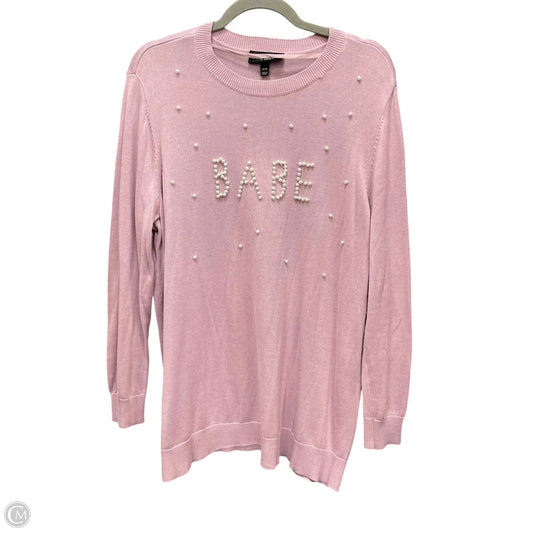 Sweatshirt Crewneck By Lane Bryant In Purple, Size: Xl