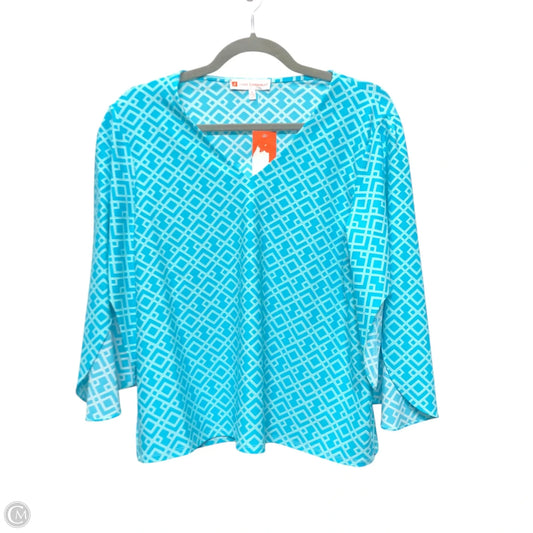 Top 3/4 Sleeve By Jude Connally In Blue, Size: S