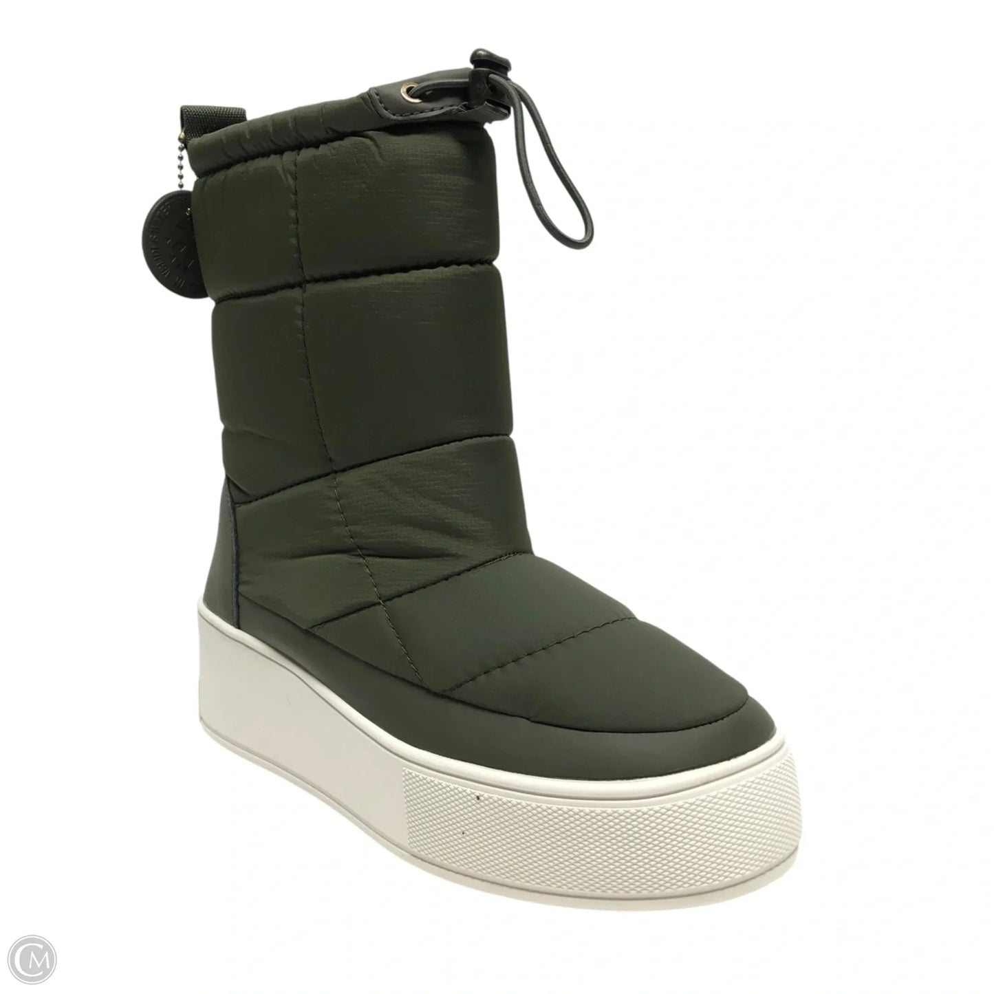 Boots Ankle Flats By J Slides In Green, Size: 6