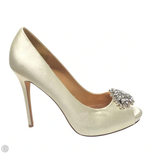 Shoes Heels Stiletto By Badgley Mischka In Cream, Size: 7.5