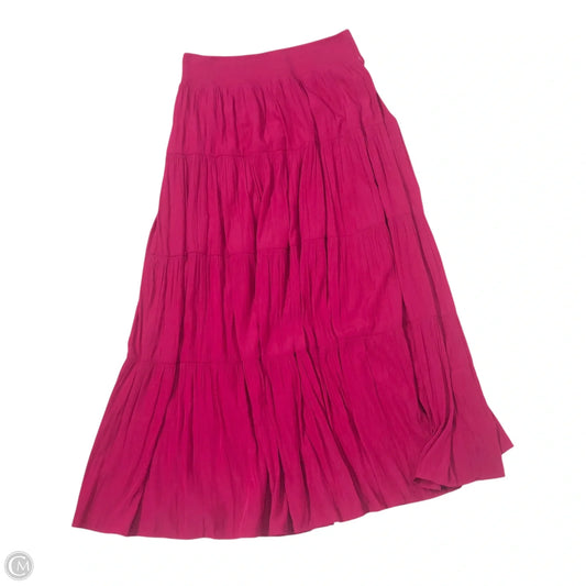 Skirt Midi By Chicos In Pink, Size: 8