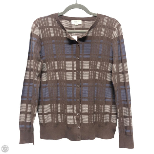 Cardigan By Loft In Blue & Brown, Size: M