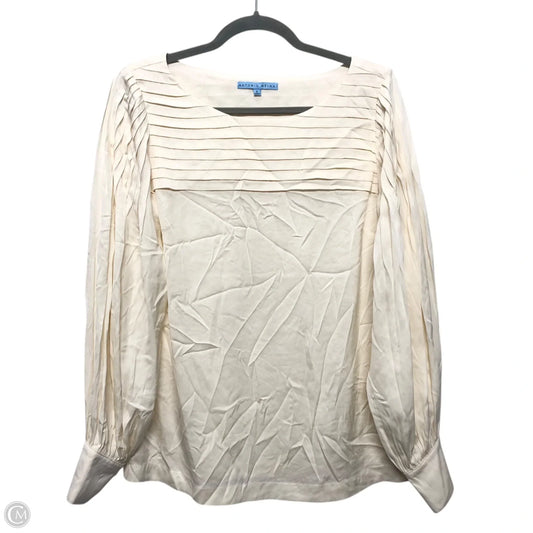 Blouse Long Sleeve By Antonio Melani In Cream, Size: S