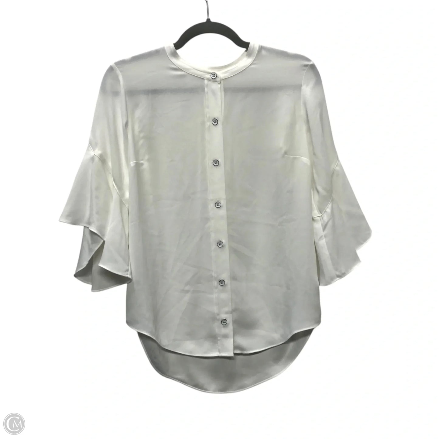 Blouse 3/4 Sleeve By Cabi In White, Size: Xs