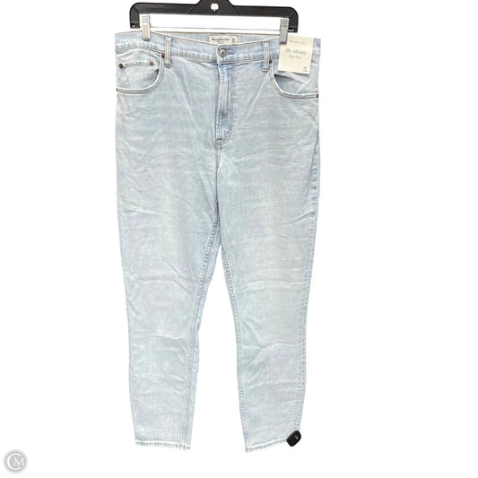 Jeans Skinny By Abercrombie And Fitch In Blue Denim, Size: 14