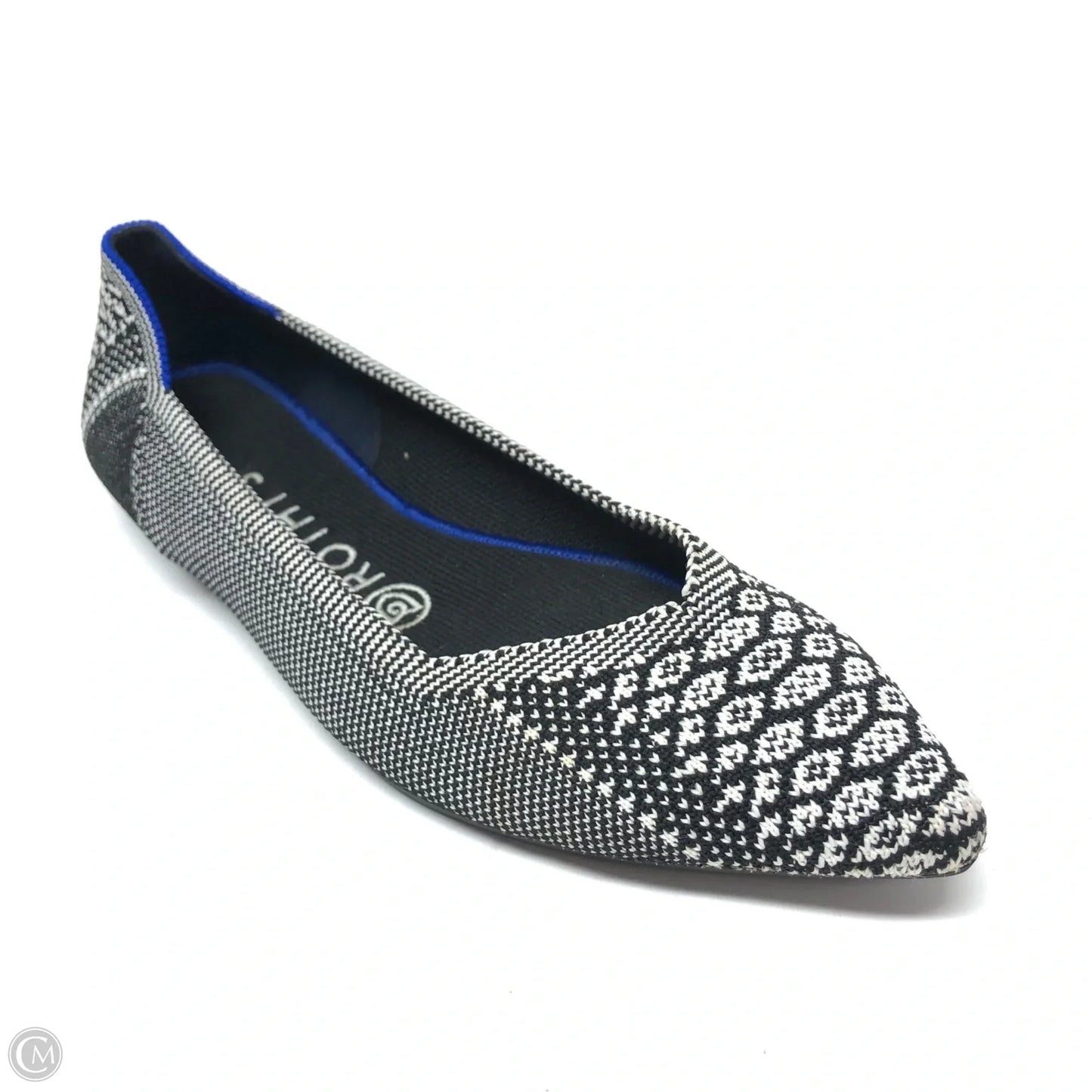 Shoes Flats By Rothys In Black & White, Size: 7