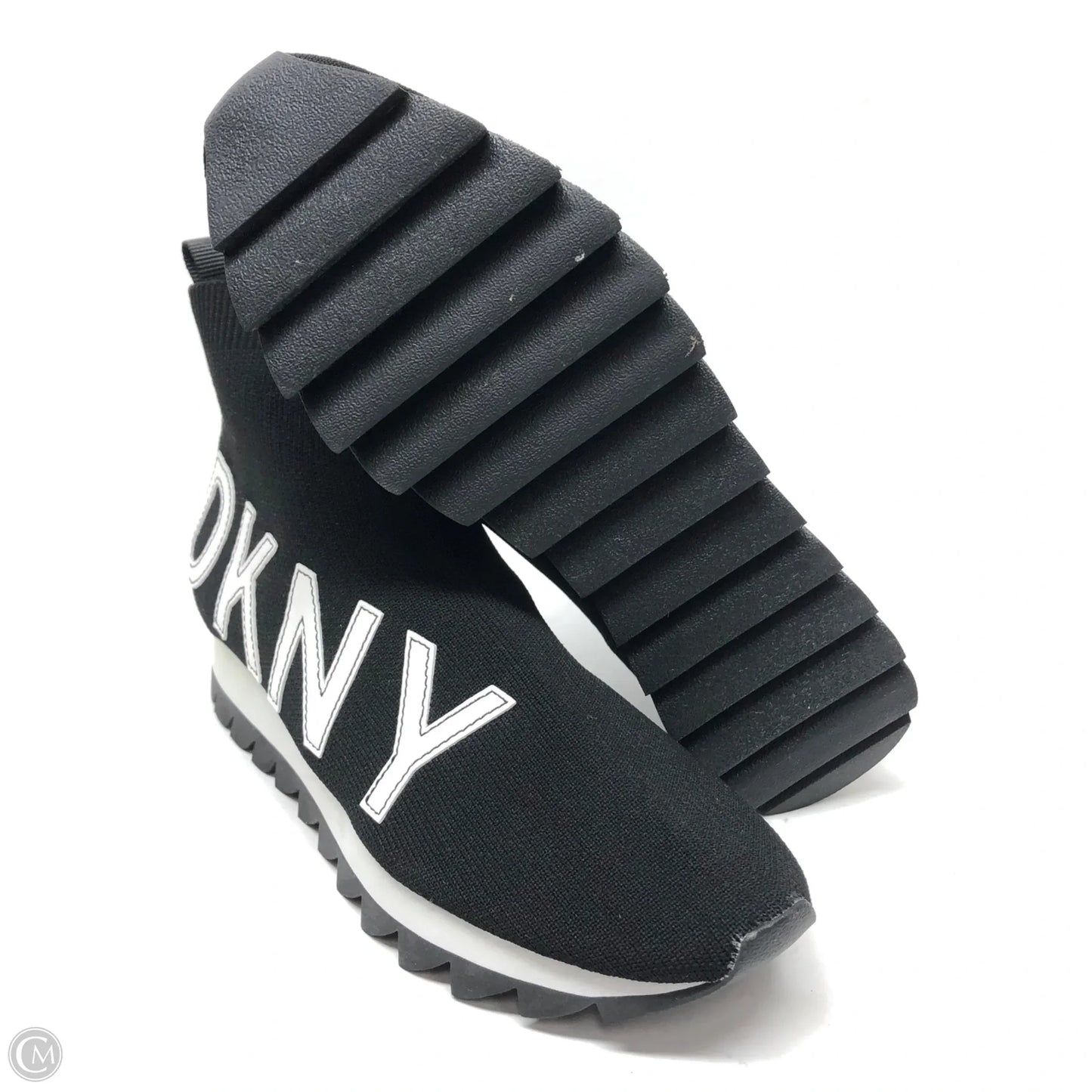 Shoes Sneakers By Dkny In Black & White, Size: 9.5