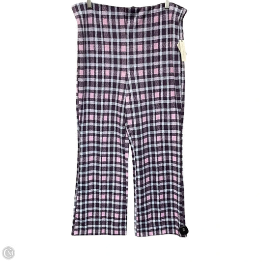 Pants Dress By Maeve In Plaid Pattern, Size: L