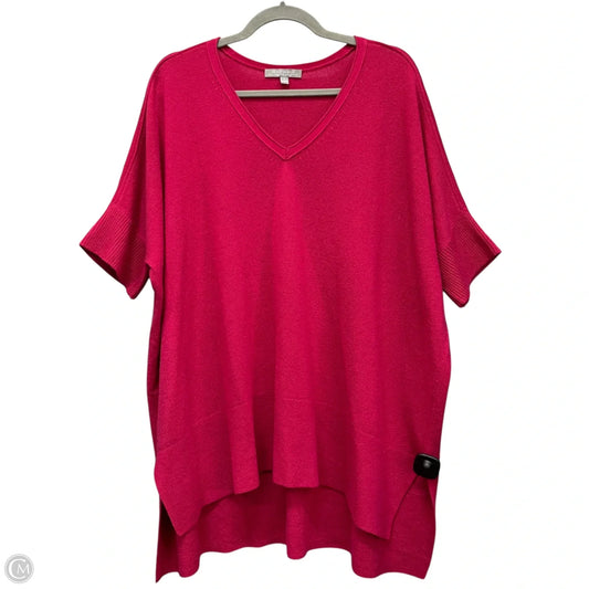 Sweater Designer By Neiman Marcus In Pink, Size: L