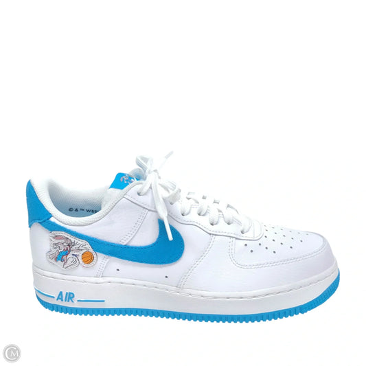 Shoes Sneakers By Nike In Blue & White, Size: 10