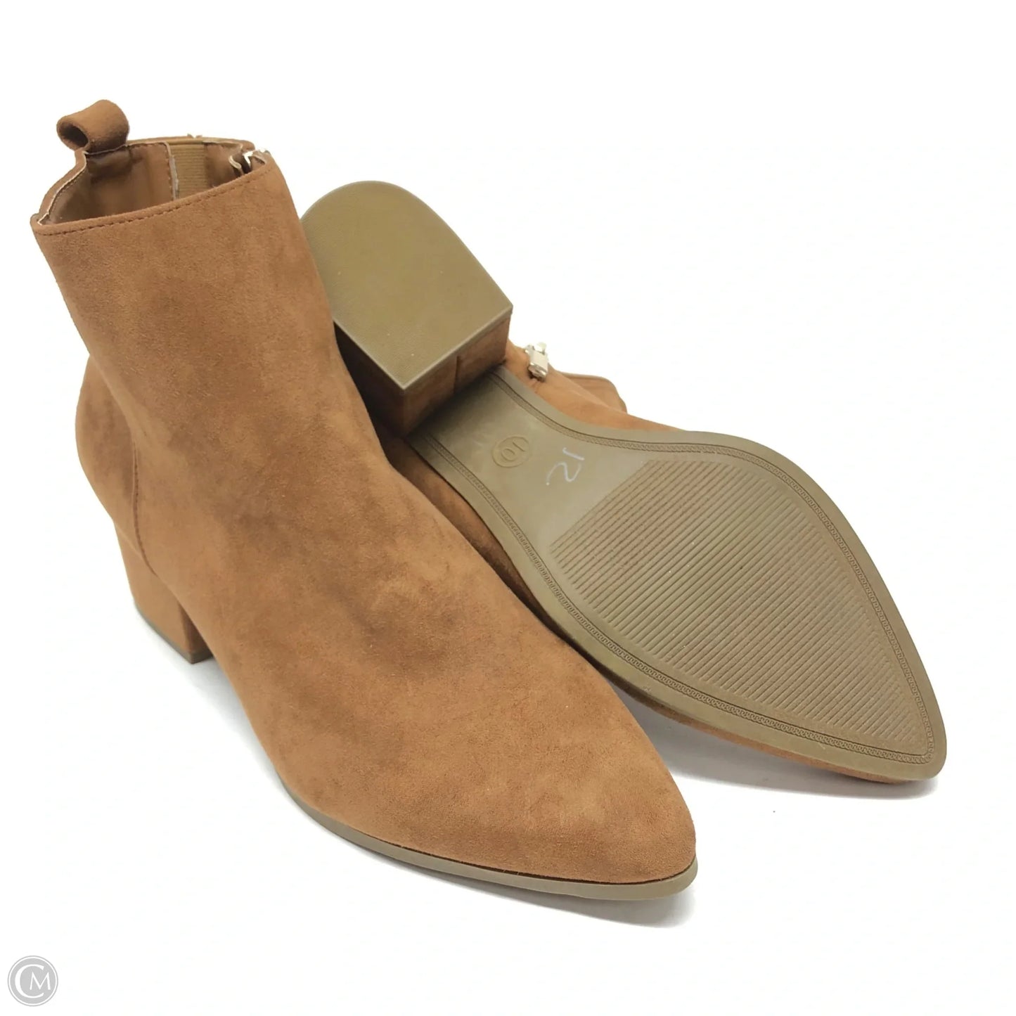 Boots Ankle Heels By A New Day In Tan, Size: 10