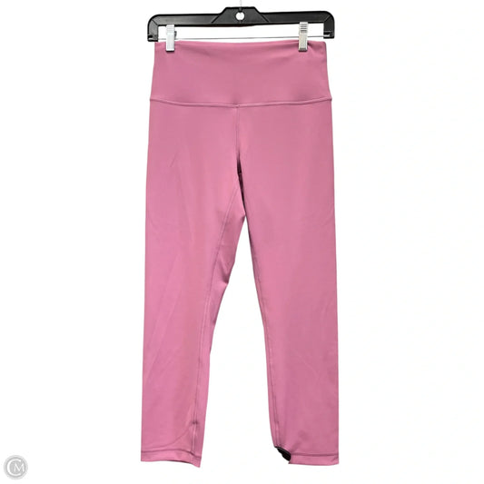 Athletic Leggings Capris By Lululemon In Pink, Size: 8