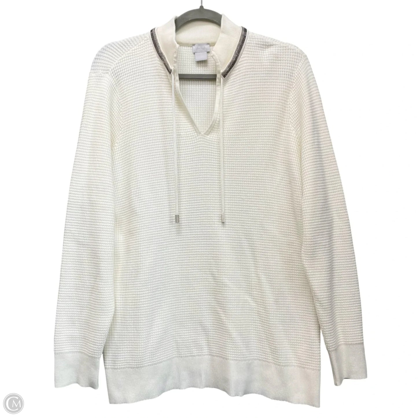 Sweater By Zenergy By Chicos In Cream, Size: L