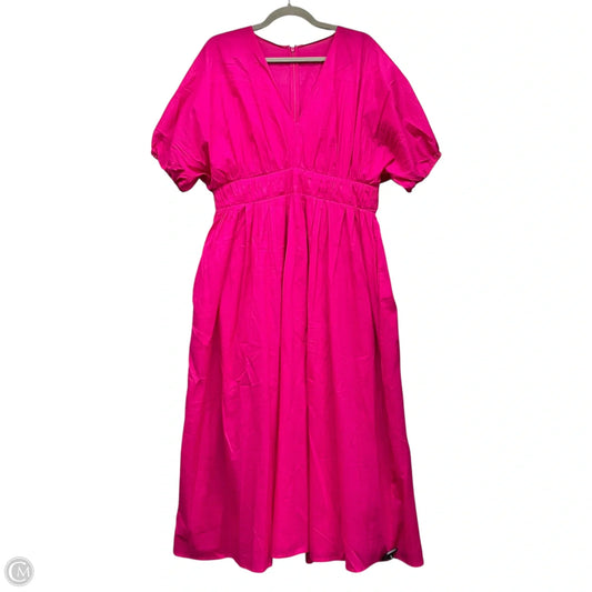 Dress Casual Midi By Banana Republic In Pink, Size: M