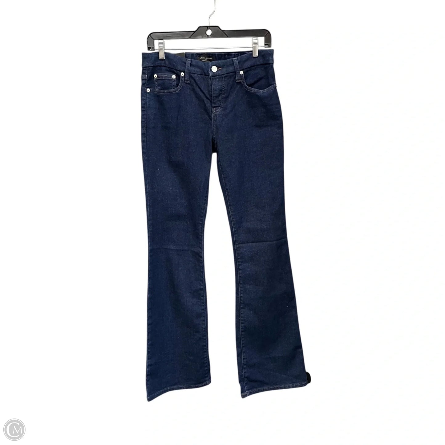 Jeans Boot Cut By Banana Republic In Blue Denim, Size: 4