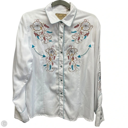 Blouse Long Sleeve By Clothes Mentor In Yellow, Size: L