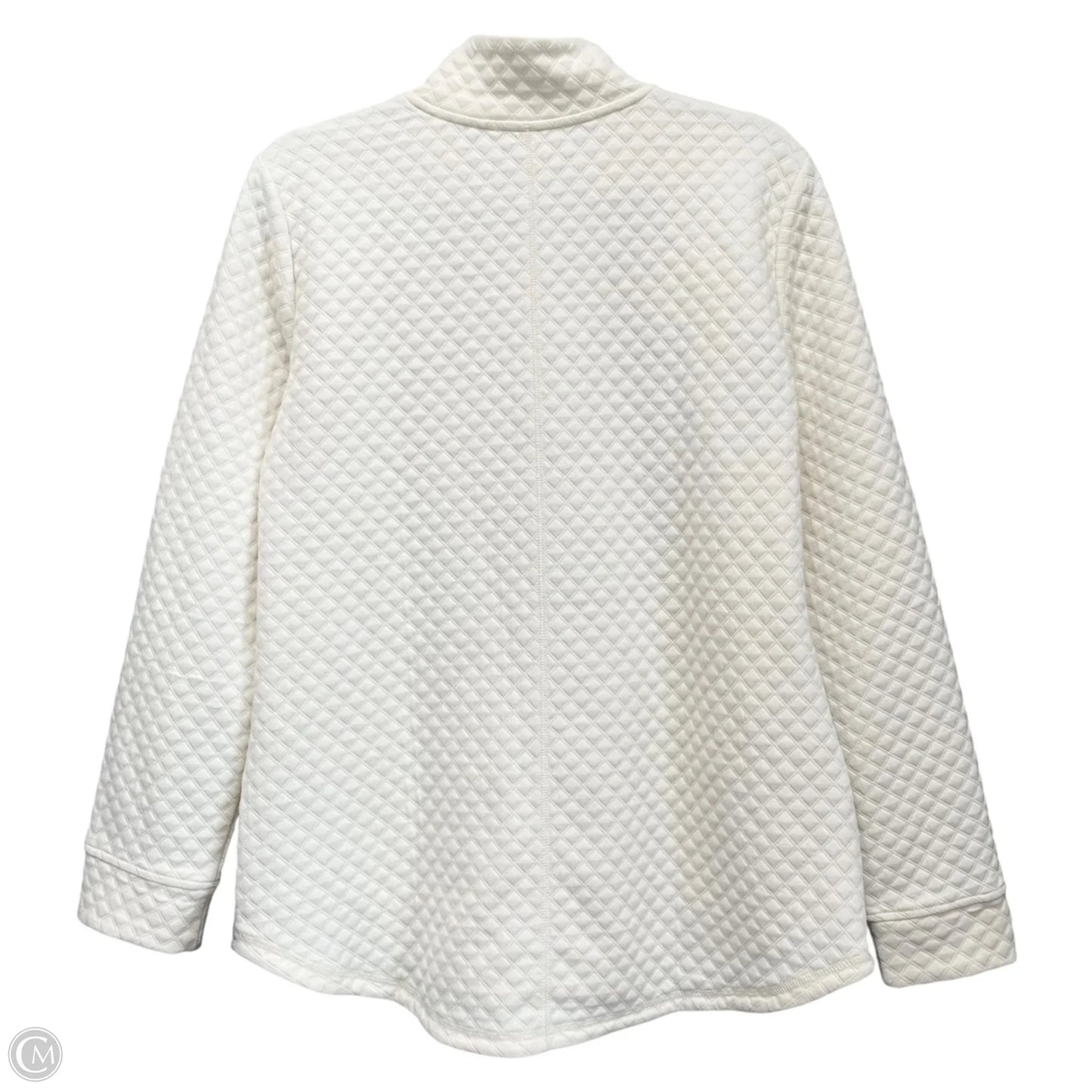 Sweater Cardigan By Talbots In Cream, Size: M