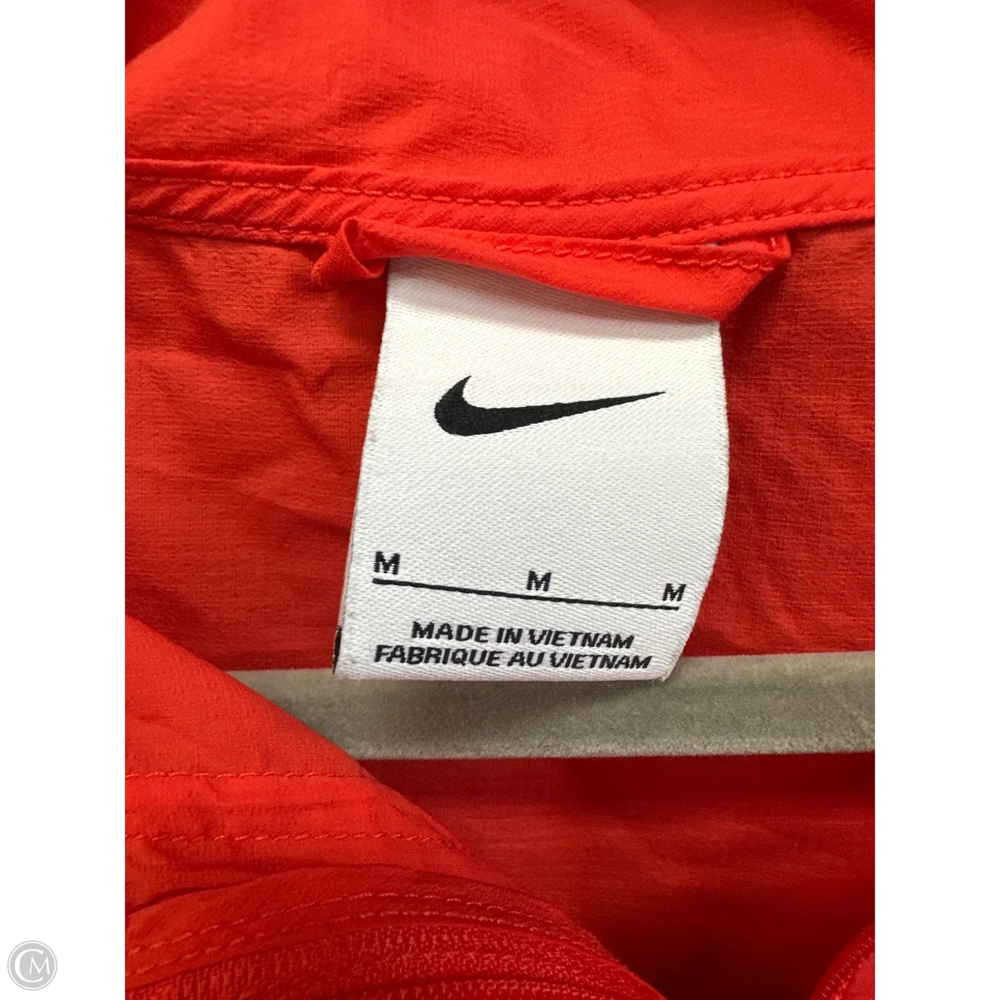 Jacket Windbreaker By Nike Apparel In Red, Size: M