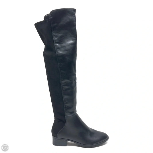 Boots Knee Heels By Fergalicious In Black, Size: 7