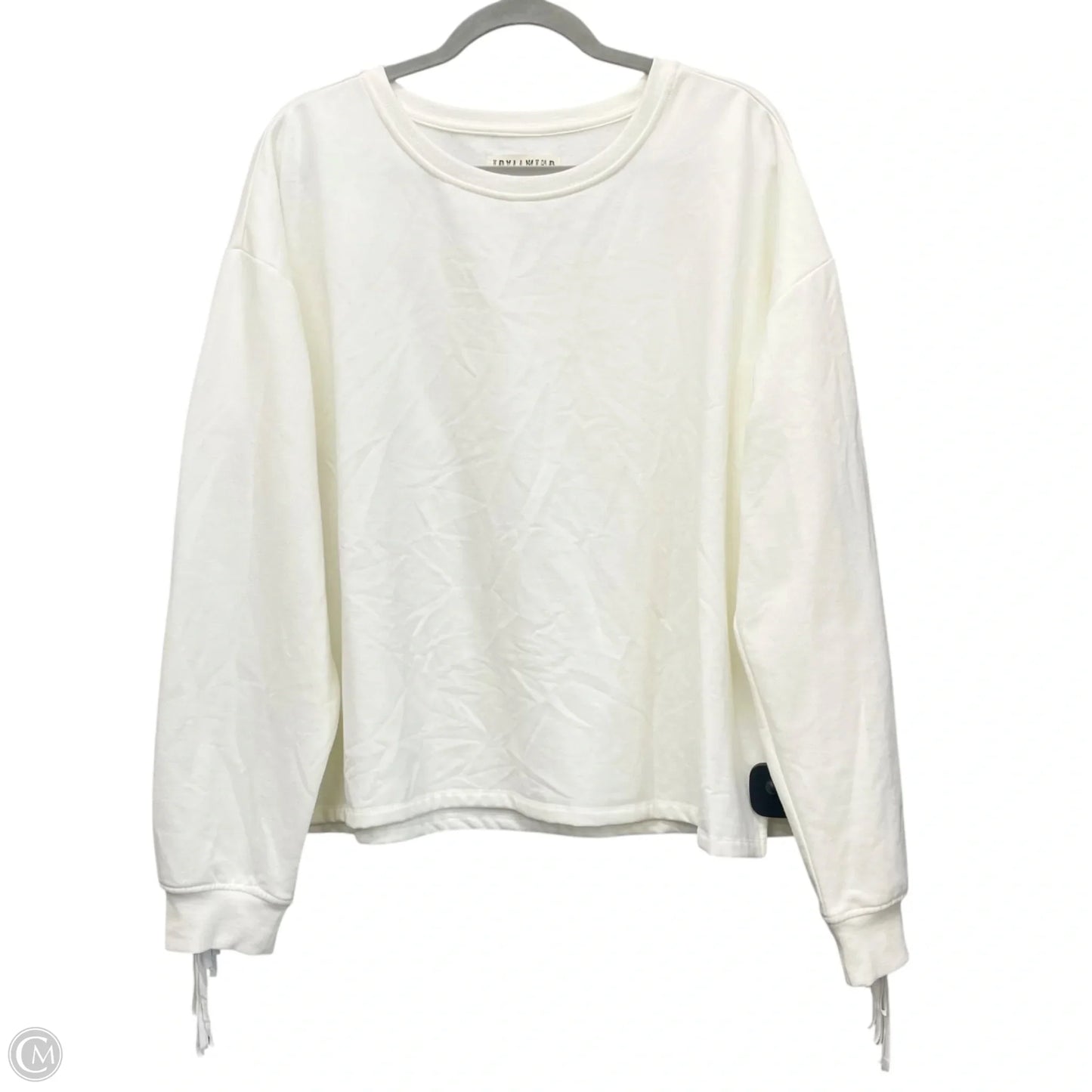 Sweatshirt Crewneck By Idyllwind In Cream, Size: Xl