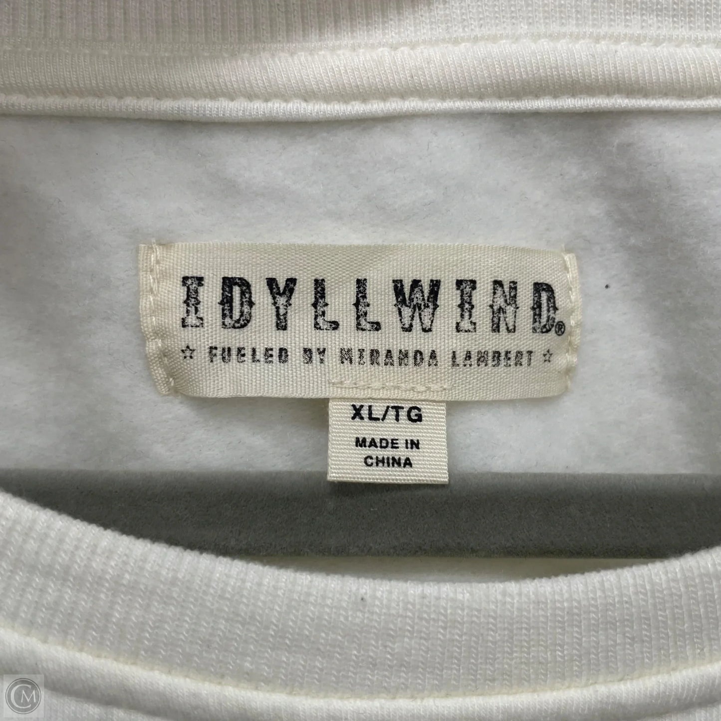 Sweatshirt Crewneck By Idyllwind In Cream, Size: Xl