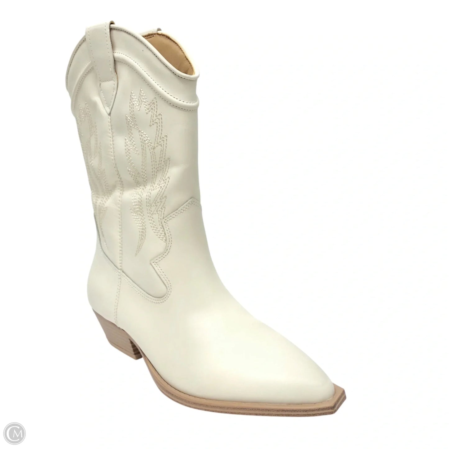 Boots Western By Crown Vintage In Cream, Size: 7.5