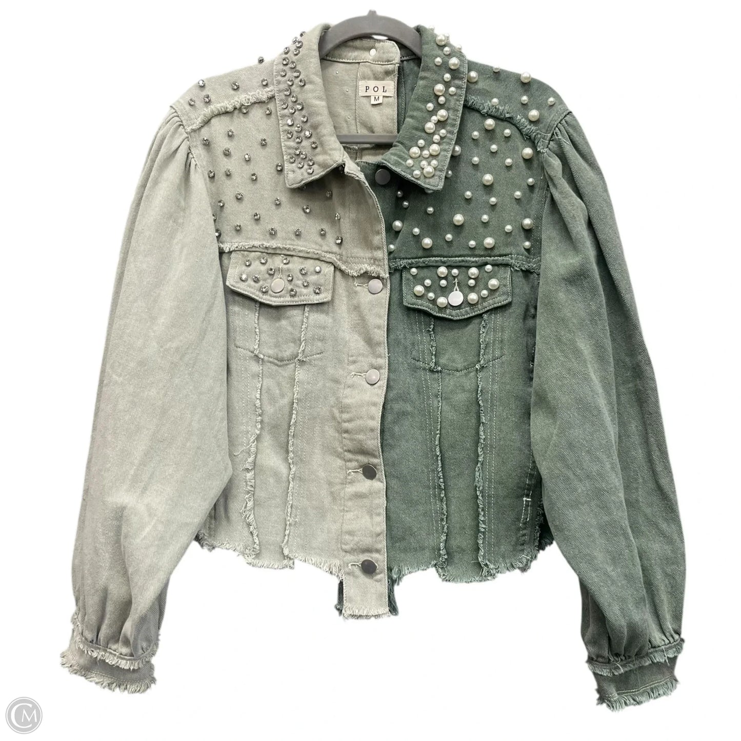 Jacket Other By Pol In Green, Size: M