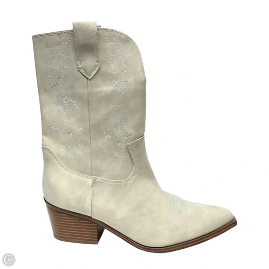 Boots Western By Indigo Rd In Beige, Size: 8.5