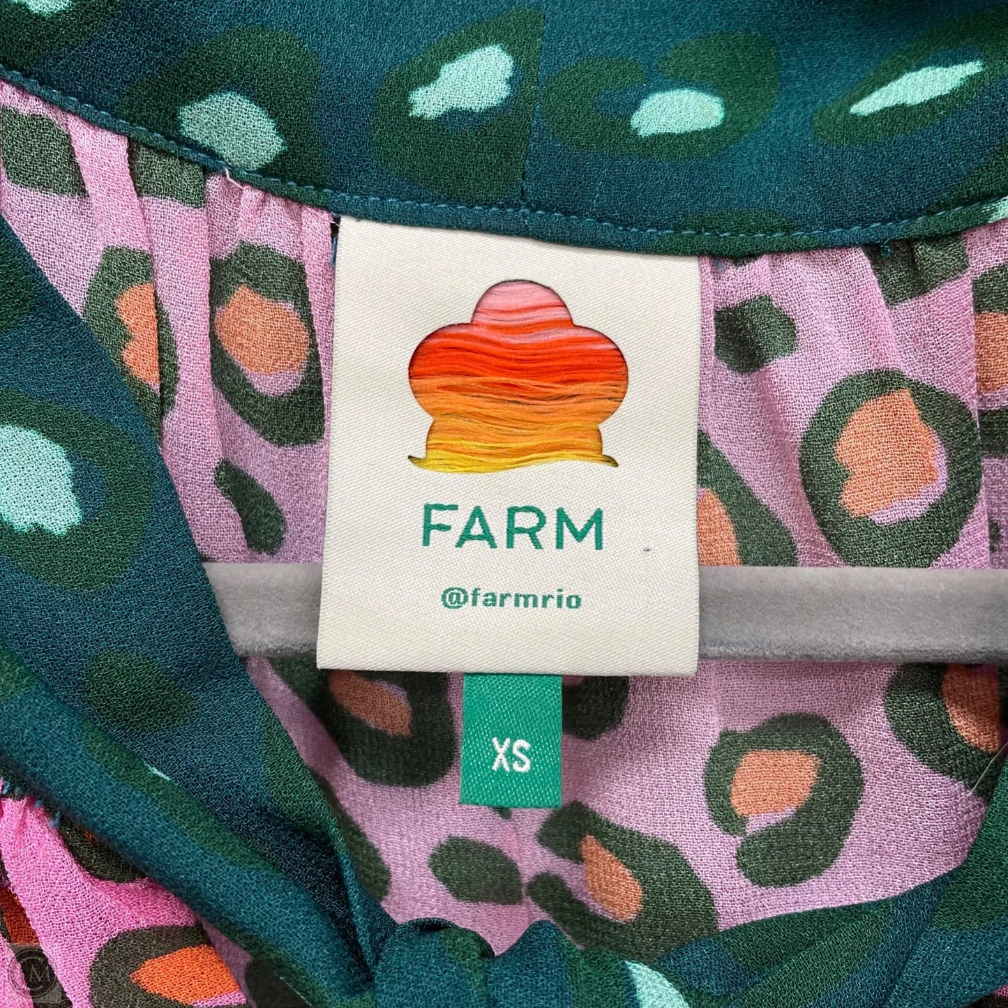 Blouse Long Sleeve By Farm Rio In Multi-colored, Size: Xs