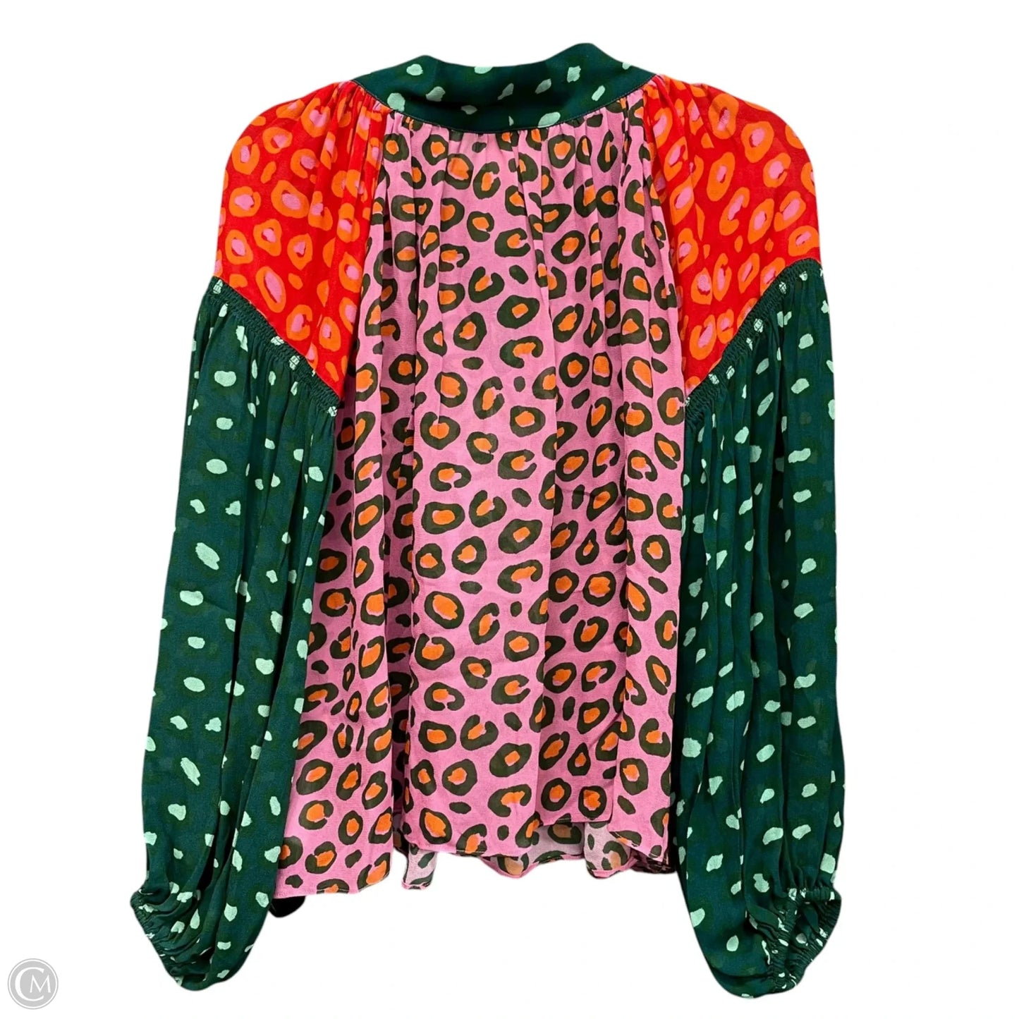 Blouse Long Sleeve By Farm Rio In Multi-colored, Size: Xs