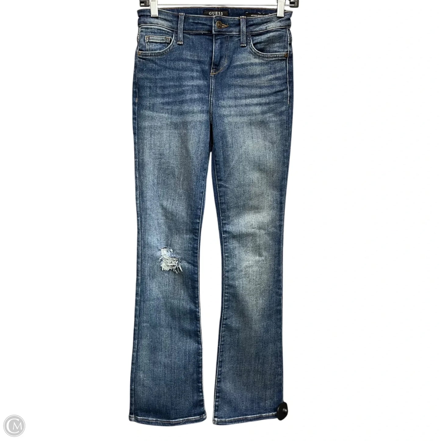 Jeans Boot Cut By Guess In Blue Denim, Size: 2