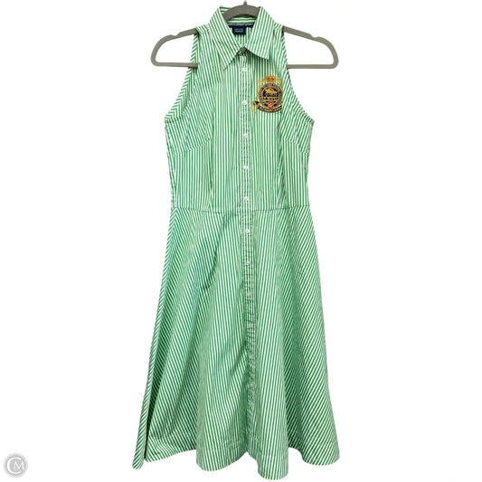 Dress Casual Short By Ralph Lauren In Green & White, Size: 6
