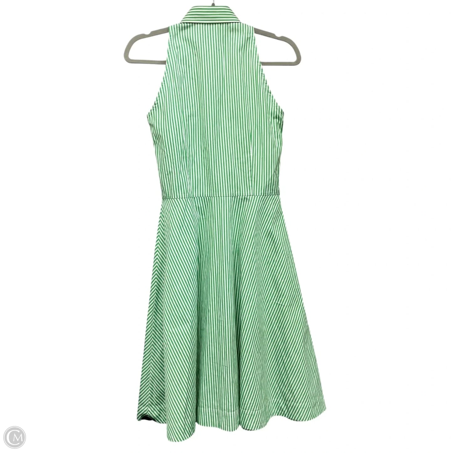 Dress Casual Short By Ralph Lauren In Green & White, Size: 6