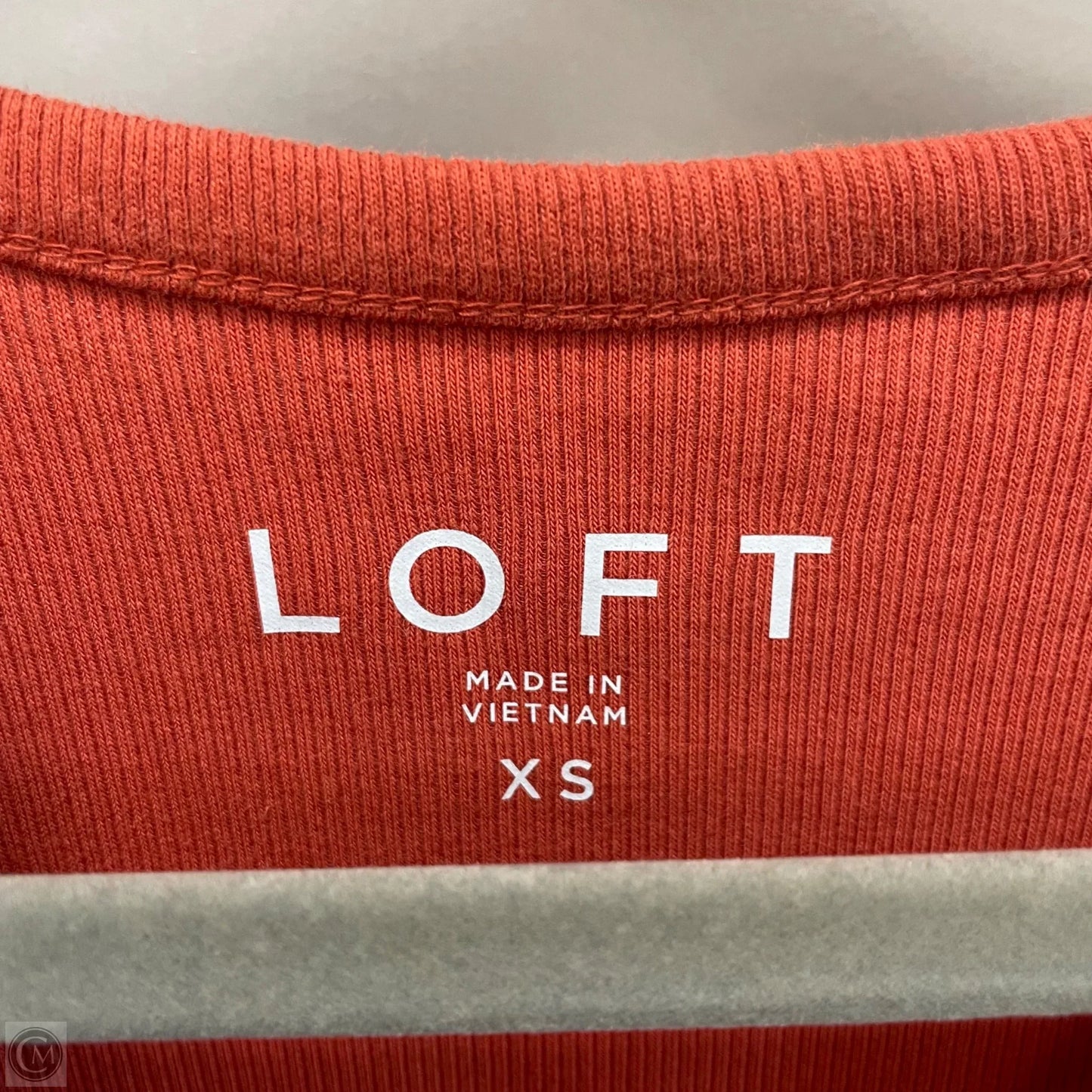 Top Short Sleeve By Loft In Orange, Size: Xs