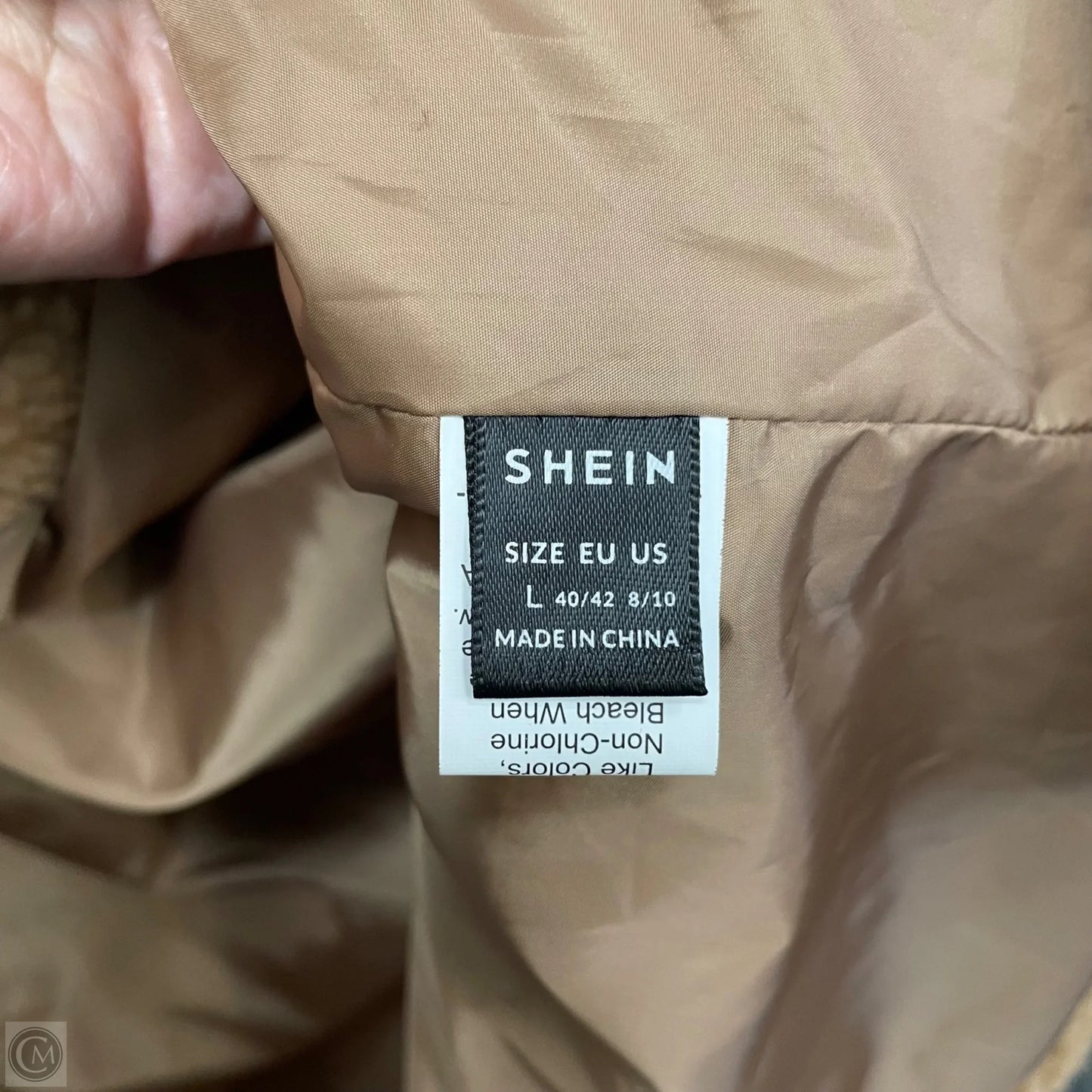 Coat Faux Fur & Sherpa By Shein In Tan, Size: 8
