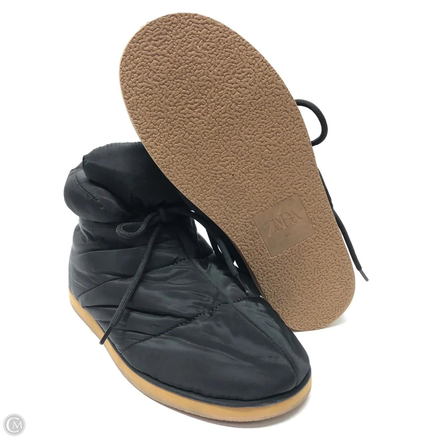 Shoes Flats By Zara In Black, Size: 9.5