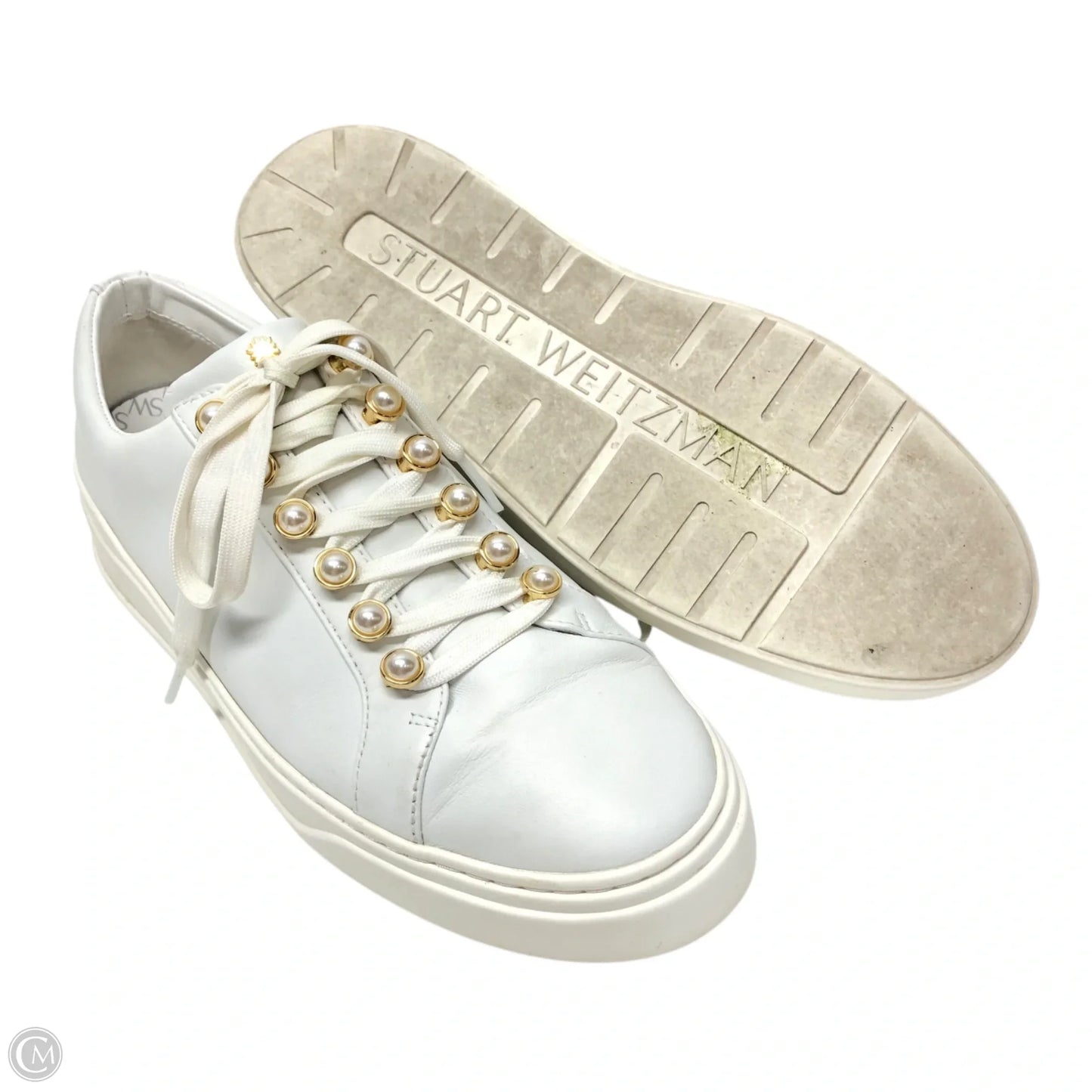 Shoes Designer By Stuart Weitzman In White, Size: 10