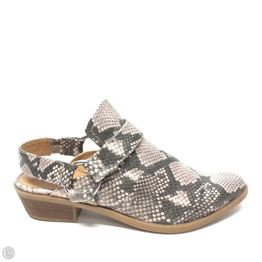 Shoes Heels Block By Crown And Ivy In Snakeskin Print, Size: 6