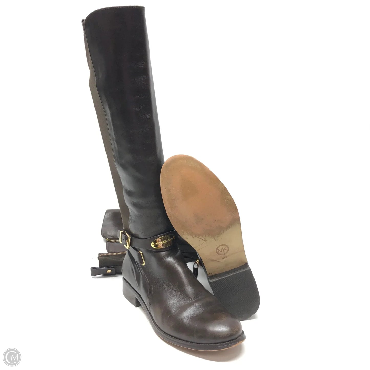 Boots Mid-calf Flats By Michael By Michael Kors In Brown, Size: 8