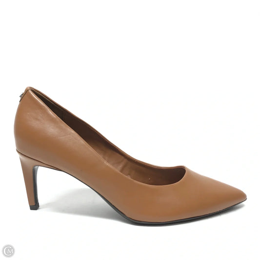 Shoes Heels Block By Calvin Klein In Brown, Size: 9.5